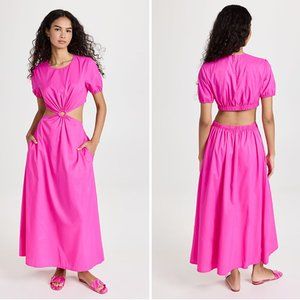 STAUD Calypso Cut-Out Maxi Dress in Bougainvillea - Sz XS